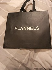 FLANNELS Black Empty Gift Bag