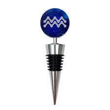 Aquarius Wine Bottle Stopper | Zodiac Gift for Astrology Lovers | Wine Saver