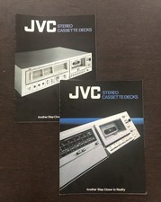 c1980s JVC Stereo Cassette Deck Brochures 