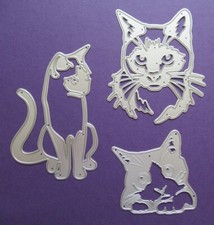 3 Types Cat & Kitten Metal Die