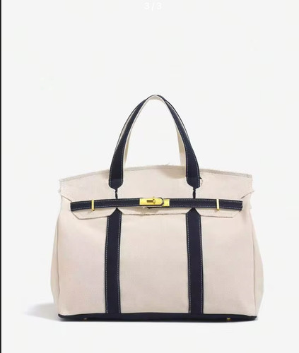 Large canvas tote handbag - large,