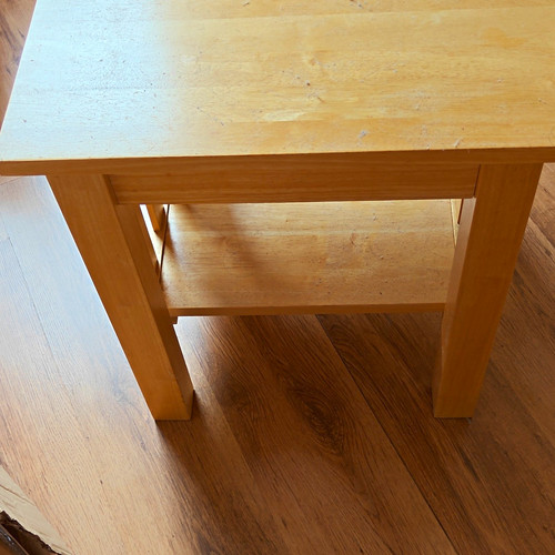 Light wood rectangular - light, side
