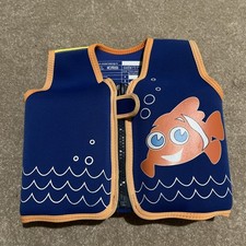 Konfidence Children's Swim Jacket, Scoot The Clownfish, up to 25kgs 4-5 years