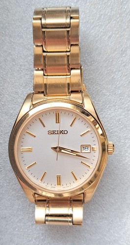 Seiko gold plated - men's, quartz