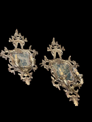 Pair antique mirrors with - of,