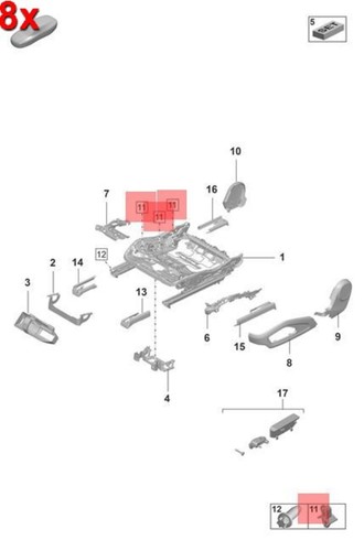 8pcs genuine porsche - 8pcs, 911