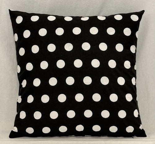 Black white polka dot - black,
