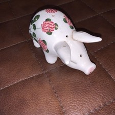 Vintage Wemyss Bovey Tracey  Plichta Standing Pig 12cm Long