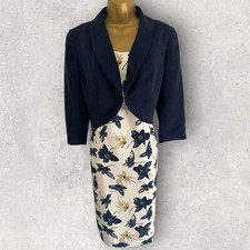 Tina Taylor Womens Ivory Navy