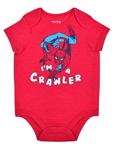 Red infant baby boy marvel - red,