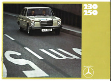 Mercedes-Benz 230 & 250 W114 Saloon 1969-72 German Market Sales Brochure