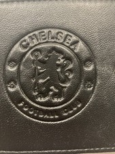 Leather Wallet, Chelsea Football Club Black Leather Soft Beautiful Quality ￼