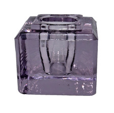 Vintage Glass Inkwell Purple