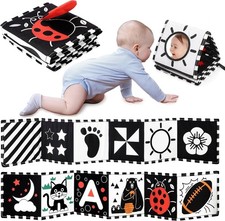 Baby Sensory Book Black White