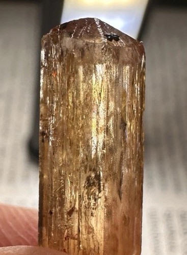 Drilled imperial topaz - drilled,