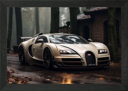 Bugatti veyron supercar framed - veyron,