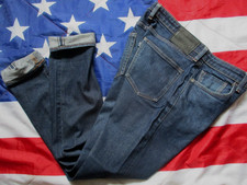 LEVIS made & crafted WHITE LINE Japanese SELVAGE blue DENIM JEANS BIG E 31 / 34