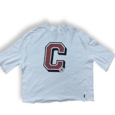 Converse Ladies White Crop Top T-Shirt Size S