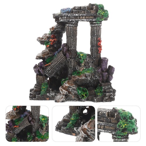 Resin rockery castle aquarium - resin,