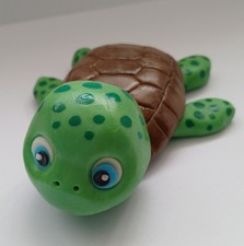 Edible, Handmade Fondant " Turtle" Figure Cake Topper/ Decoration.