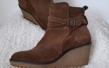 BODEN  Tan Wedge Ankle  Boots