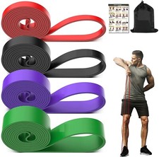 Heavy Duty Pull Up Resistance Bands Assisted Exercise Home Gym Training Physio