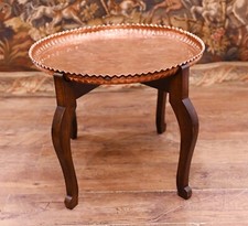 Mahogany Copper Coffee Table
