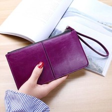 Large Capacity Leather Wallet Ladies Long Purse Phone Card Holder Case Clutch UK