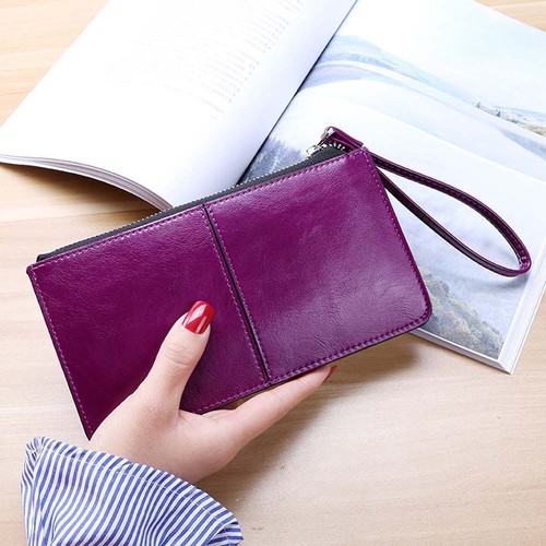 Large capacity leather wallet - leather,