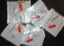 5 x  Banana Plugs with Red