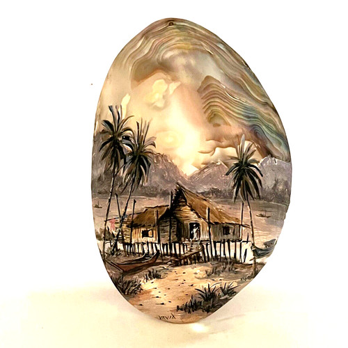 Hand painted original - painted, clam