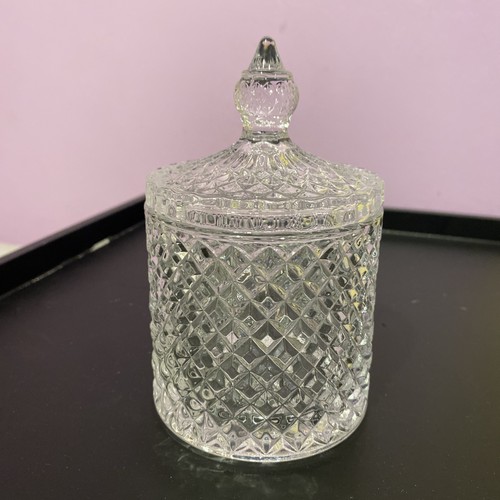 Glass round sweet sugar - sweet, jar