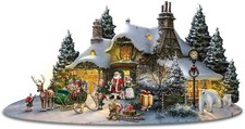 The Bradford Exchange Thomas Kinkade North Pole Village Sculpture with Lights