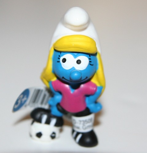 Schleich smurfette football - -,