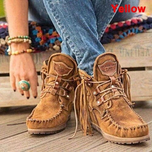 Women moccasin boots - boots, flat