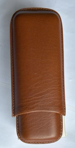 Leather two cigars - leather, (cowhide)