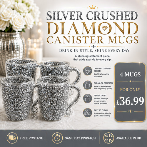 Pink silver crushed diamond - crushed,