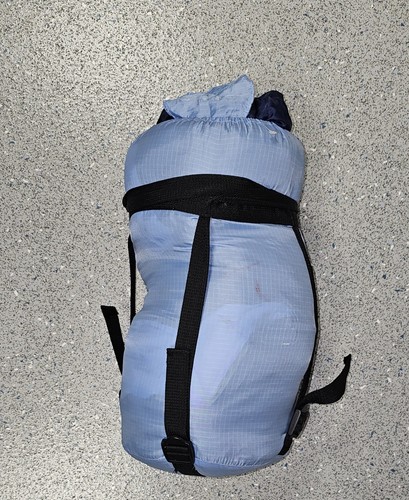 Blue single mummy sleeping bag - mummy,