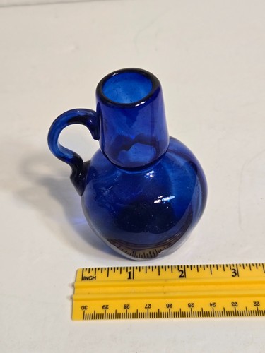 Cobalt blue glass mouth - cobalt,