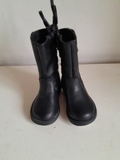 Children's Marks & Spencers Black Boots Quilt & Stud Details Size 5 Brand New