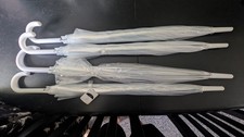 4 Clear/White Umbrellas Wedding Bridesmaid Hen-do