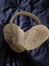 Dune Silver Grey Faux Fur Ear Muffs Brand New Never Worn 