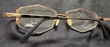 Vintage CAZAL 408 EYEGLASSES FRAMES Women Gold Hexagonal Lens black Display 140
