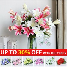 10 Heads Artificial Fake Lily