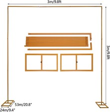 3x3m/10x10ft Wedding Backdrop