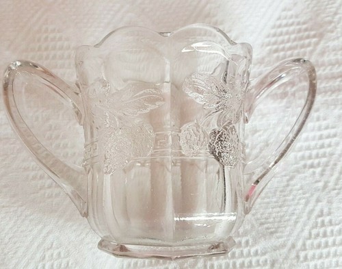 Glass jam pot with two - pot,