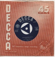 WILL GLAHE swiss kanton polka*liechtensteiner polka 1957 UK DECCA TRI-CENTRE 45