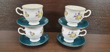 4x Coffee Tea Set Cups Saucers