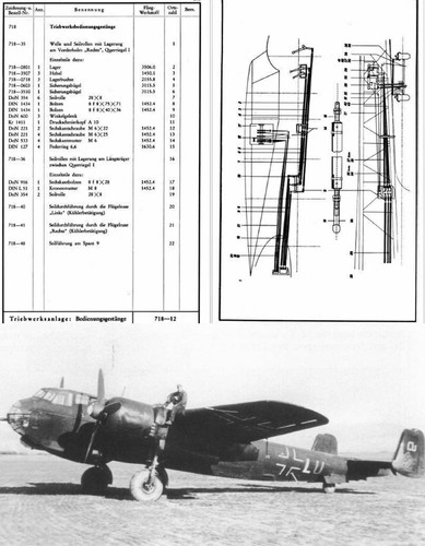Dornier 217 aircraft parts - aircraft,
