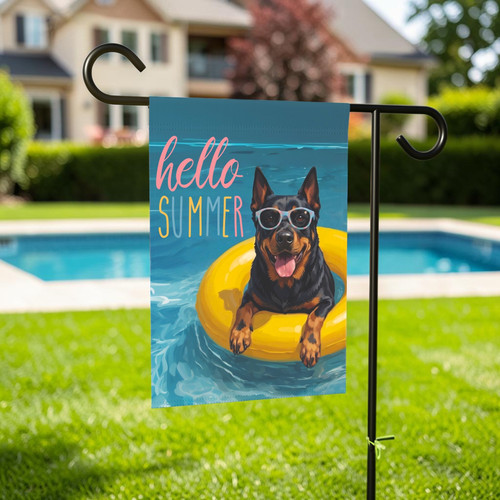 Hello summer beauceron garden - beauceron,